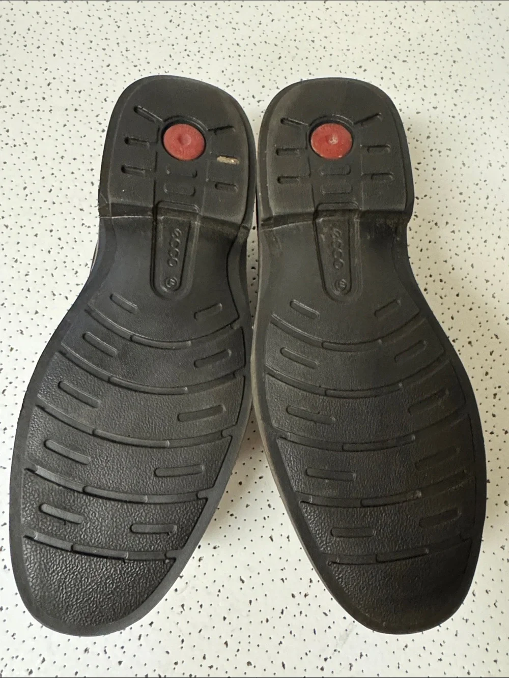 Ecco Brown Leather Lace-Up Shoes